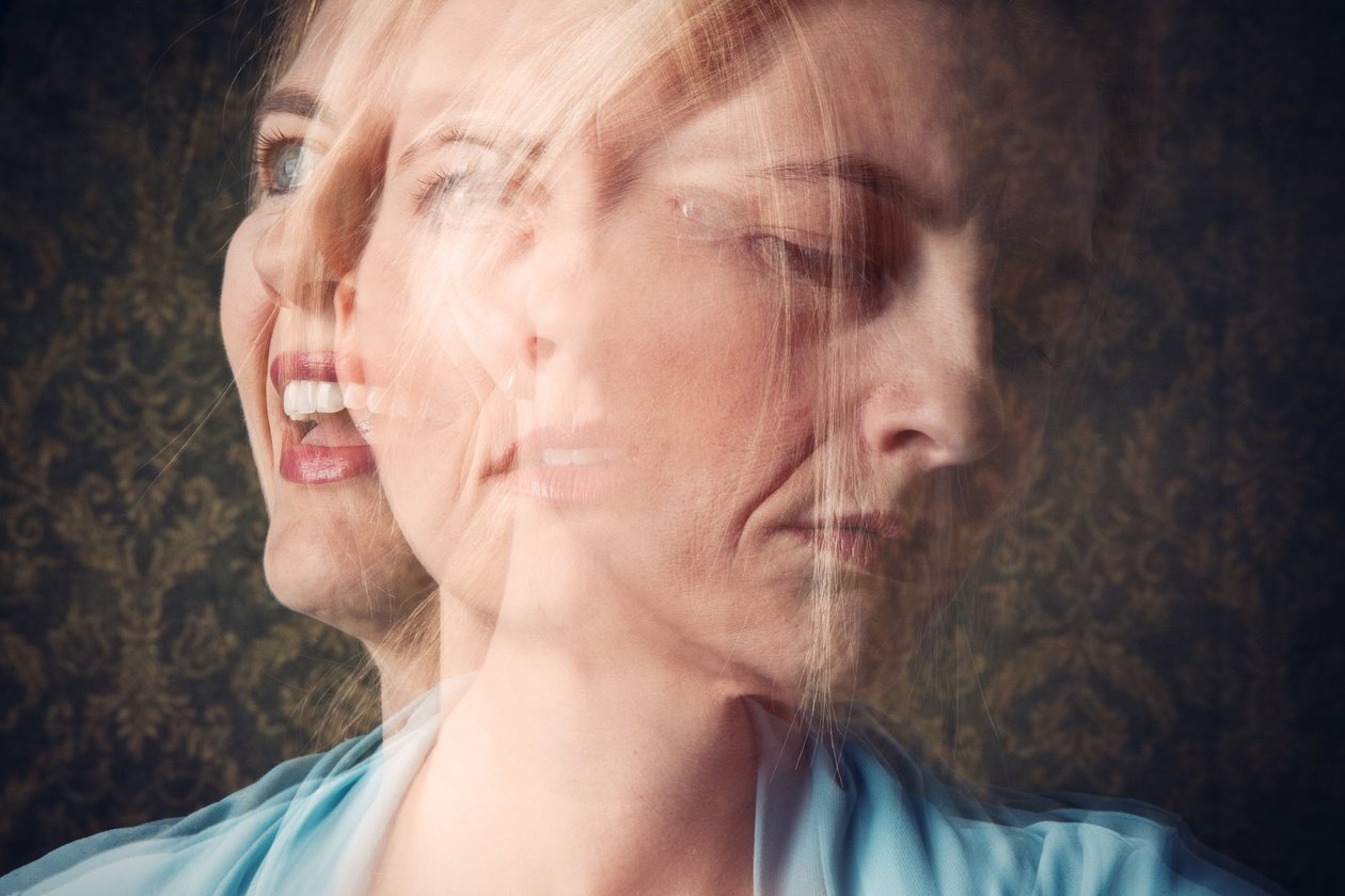 Woman Mood Disorder Concept